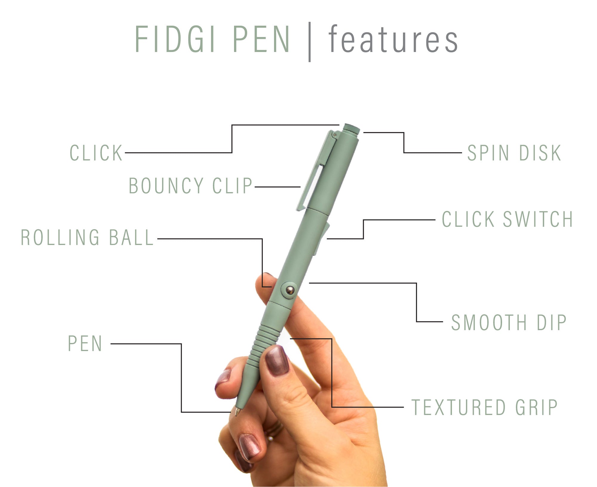 Fidgi Pen 1.0 - Slate
